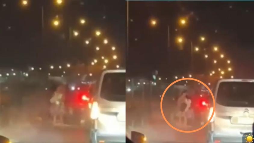 Registran video de encerrona en pleno toque de queda: delincuentes interceptaron a mujer que viajaba con su hija pequeña