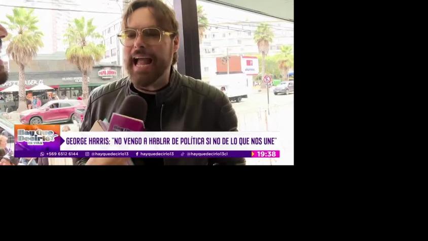 George Harris aseguró que el público chileno desea verlo en Viña: “tengo montones de mensajes”