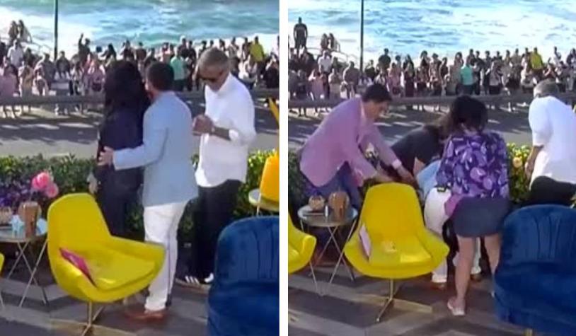 Caída de Pamela Díaz causó preocupación en el equipo: este fue el momento exacto