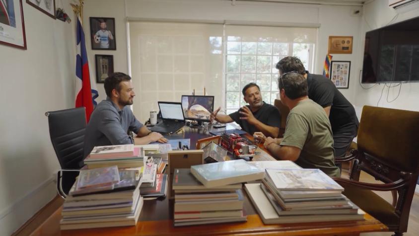 Pancho Saavedra y Jorge Zabaleta sorprenden a Pedro Ruminot junto al alcalde Tomás Vodanovic