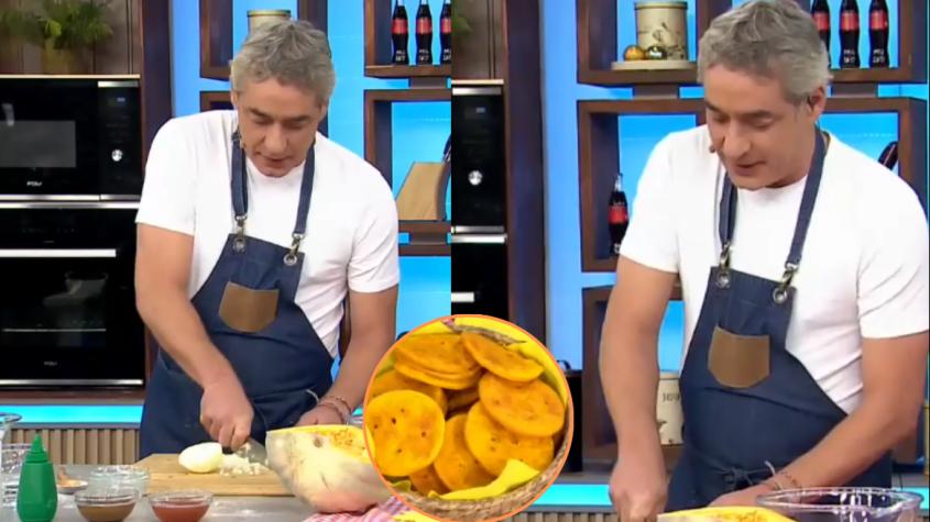 Se lució: José Luis Repenning comenzó la mañana preparando sopaipillas para el equipo de Tu Día