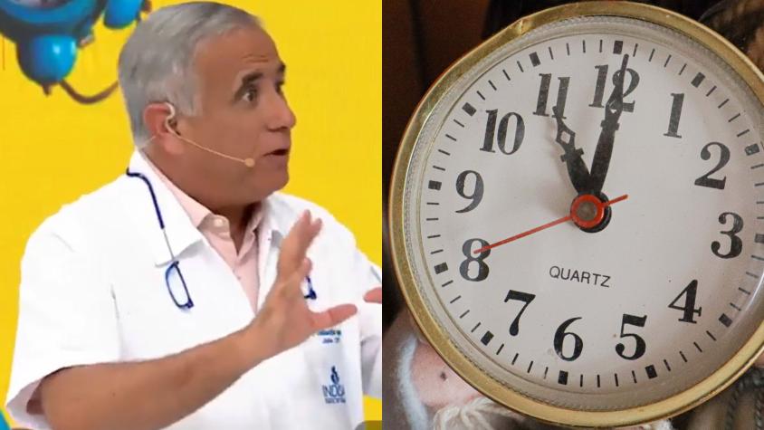 Doctor Ugarte explica cuánto demora una persona en adaptarse al cambio de horario