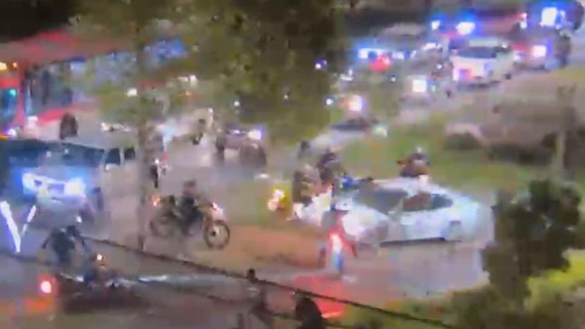 Delincuente atropelló a cuatro guardias municipales de Vitacura al intentar escapar de Carabineros
