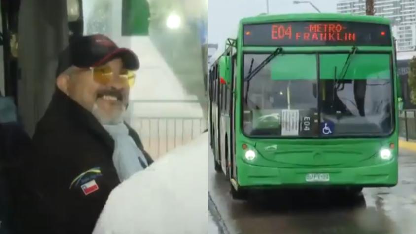 El amoroso de la ruta: El chofer que ayuda a los pasajeros de la tercera edad