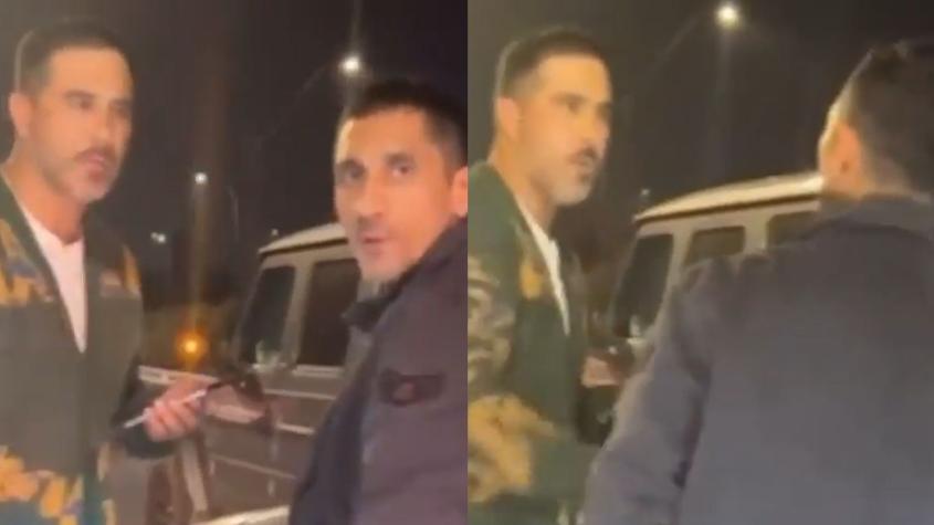 "Vas curao": Claudio Bravo encaró a conductor que lo chocó aparentemente en estado de ebriedad
