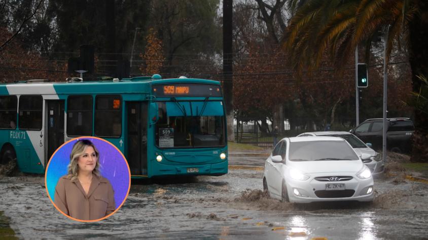Michelle Adam revela a qué hora comenzará la lluvia hoy en la región metropolitana
