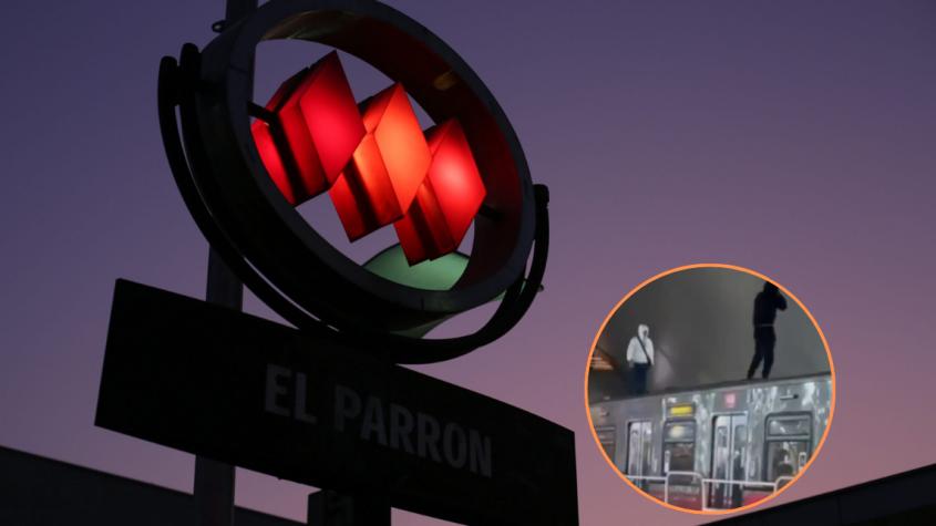 Vendedores ambulantes provocan desmanes en estación de metro: Se enfrentaron a Carabineros y guardias de seguridad