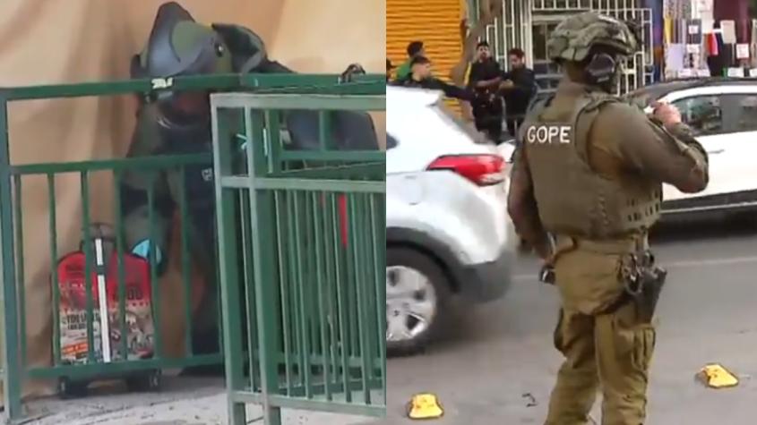 Evacúan mall en Independencia por aviso de bomba: Sujeto dejó una maleta cerca de locales comerciales