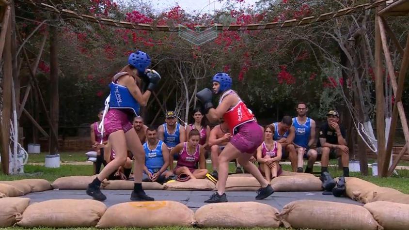 Faloon Larraguibel boxeó contra Fer Figueroa: tras duro golpe se tuvo que frenar el duelo