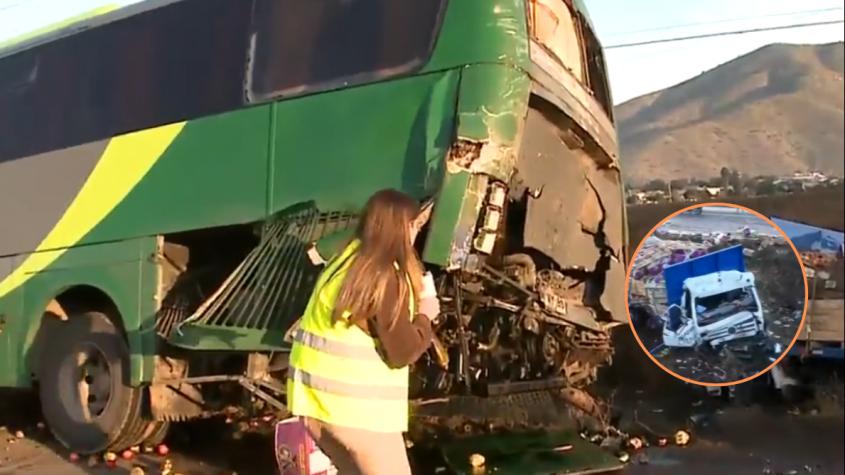 Grave accidente en la Ruta 68 entre bus y vehículo de carga: conductor de camión no tenía licencia profesional