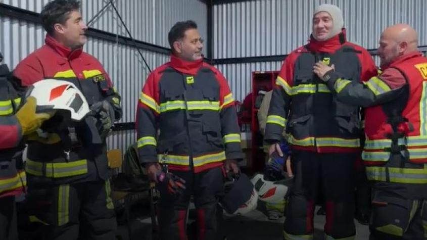 Pancho, Jorge y Pedro ayudaron a apagar un incendio en Socios por Chile: "Lo que se siente adentro del carro es adrenalina pura"