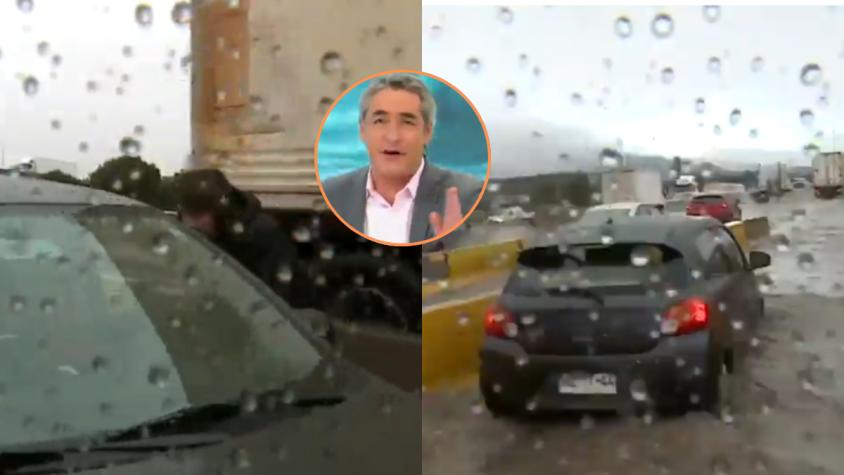 El útil consejo de José Luis Repenning a conductor en aprietos por lluvias: "Bien Repe" 