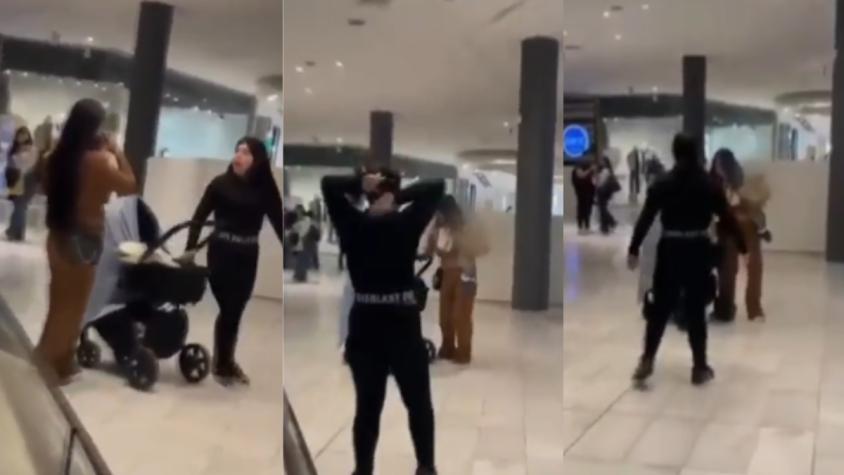 Dos mujeres protagonizaron brutal pelea en un mall de La Florida: una llevaba bebé en brazos
