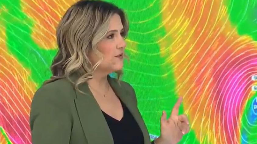 Michelle Adam informa fuertes vientos durante el "tren" de sistemas frontales: "Será muy relevante"
