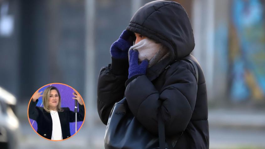 Michelle Adam anticipó frío extremo para Santiago y señaló el día más helado de la semana