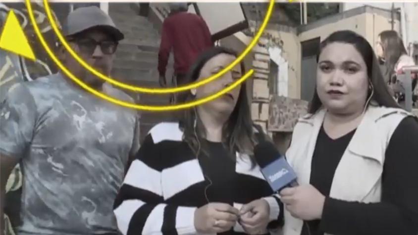 Salió en vivo para todo Chile: Hombre robó puerta de comercio y luego fue capturado por las cámaras de La tarde es nuestra