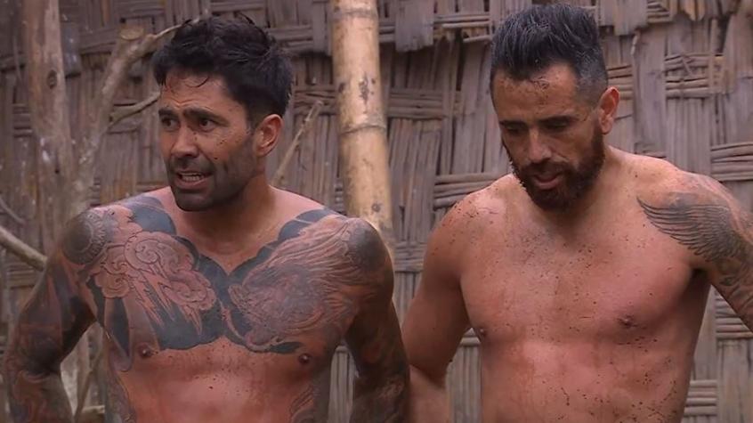 Duro duelo de exfutbolistas en Mundos Opuestos: Luis Jiménez se enfrentó en el barro a Daúd Gazale