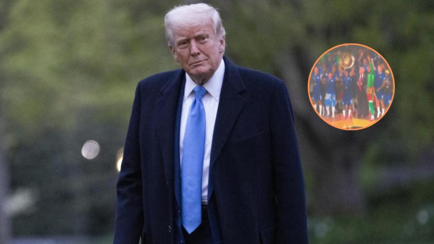 El incómodo momento que protagonizó Donald Trump en la final del Mundial de Clubes