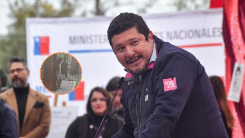 Desorientado y en un paradero: video muestra liberación de exalcalde de Macul