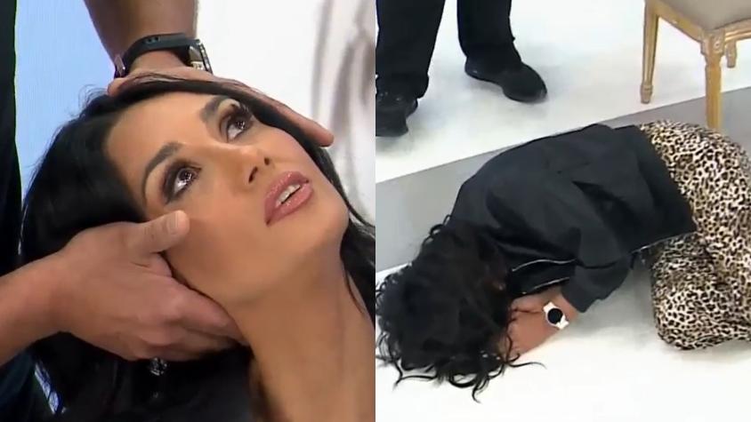 La divertida reacción de Pamela Díaz al someterse a sesión de quiropraxia: Quedó tirada en el suelo