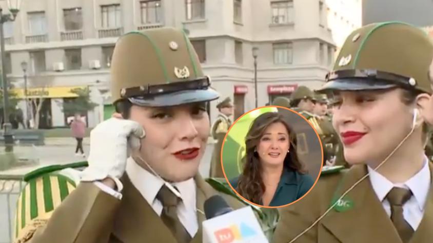 Priscilla Vargas se emociona hasta las lágrimas con la linda historia de esfuerzo de mujer carabinero