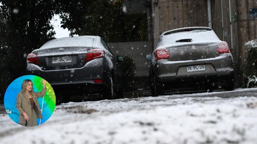 Michelle Adam adelanta en qué comunas de Santiago caería nieve