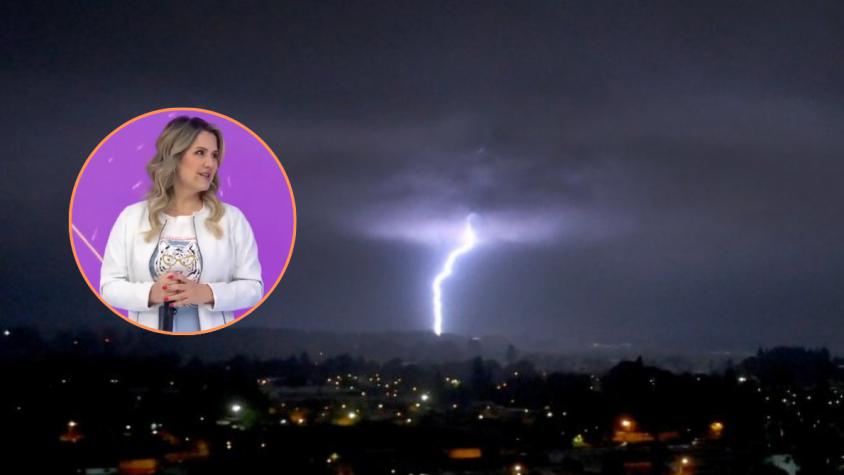 Michelle Adam alerta por granizos y tormentas eléctricas para la Región Metropolitana