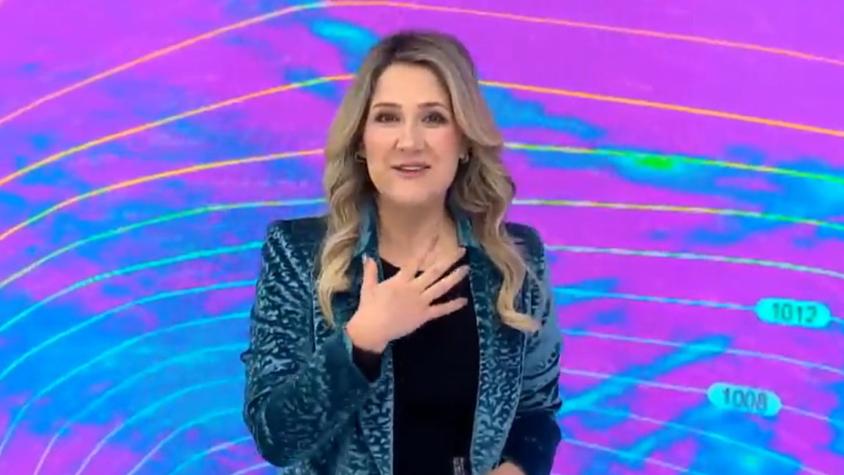 Michelle Adam envía mensaje a los meteorólogos de otros canales: "Nosotros no hacemos..."