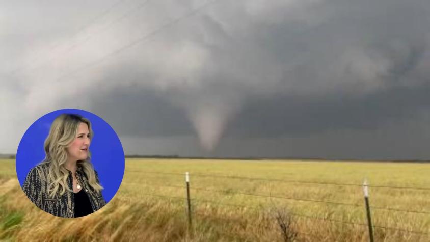 Michelle Adam informa las regiones que podrían ser afectadas por tornados