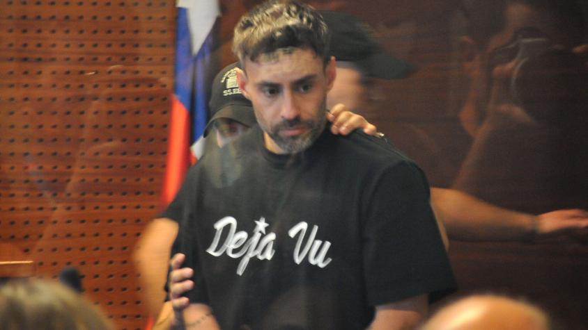 La llegada de Jorge Valdivia al Centro de Justicia: hizo promesa a la prensa