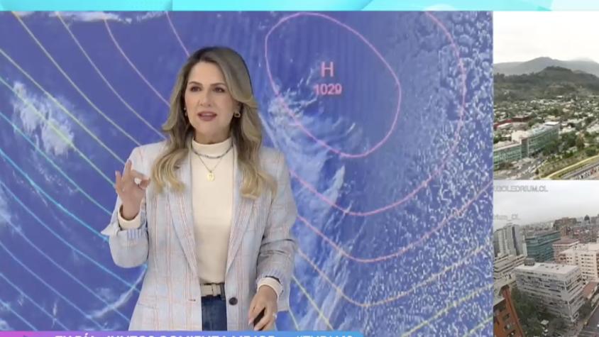 Michelle Adam explica el extraño fenómeno meteorológico que afectará este viernes a Santiago: "Atención después de las 3 de la tarde" 