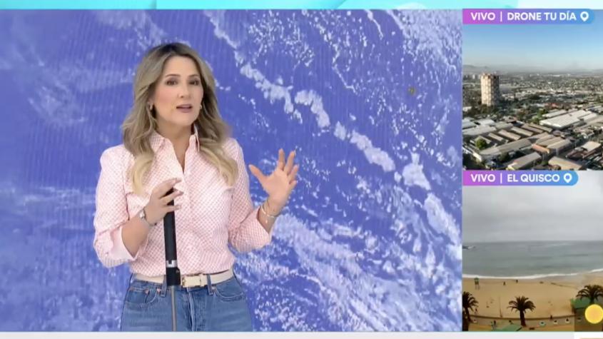 Un clima tropical: Michelle Adam anuncia máxima de 30 grados para hoy y no descarta lluvias para el fin de semana