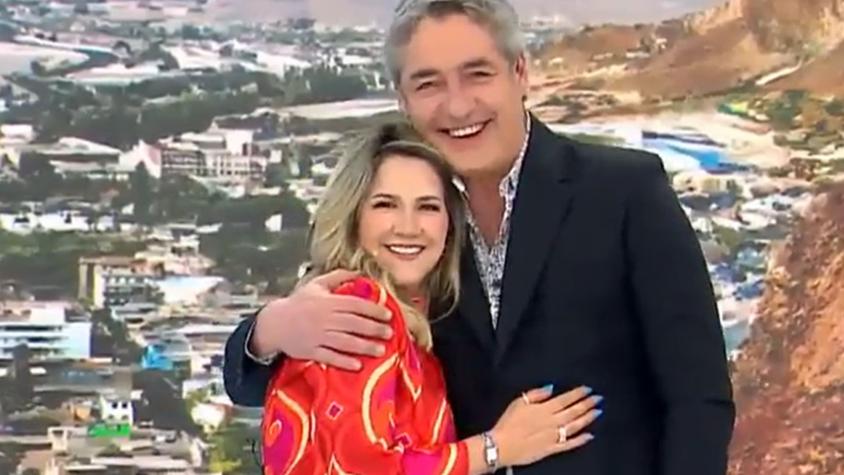 José Luis Repenning provoca risas por broma a Michelle Adam: "Pensé que nos estábamos preparando para Navidad"