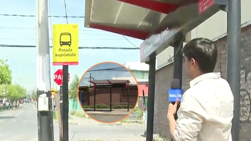 De no creer: remodelaron paradero en San Bernardo donde no pasan micros hace más de seis años