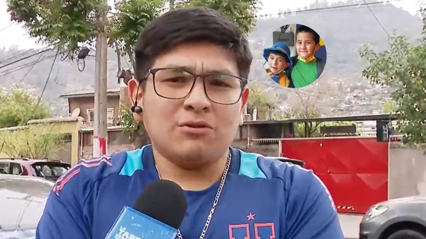 El conmovedor mensaje del hermano de escolar fallecido en Recoleta a conductor del furgón: "Con Esteban se tenían mucho cariño"