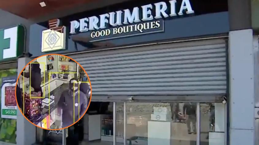 Impactante robo en Recoleta: "delincuentes arañas" arrasan con una perfumería