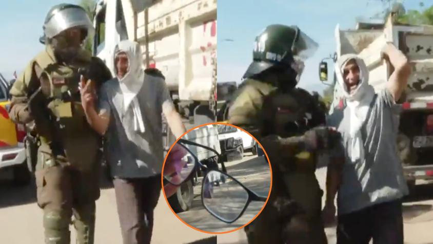 Agreden a equipo de Tu Día en pleno desalojo de toma en La Florida: "Le acaban de romper los lentes"