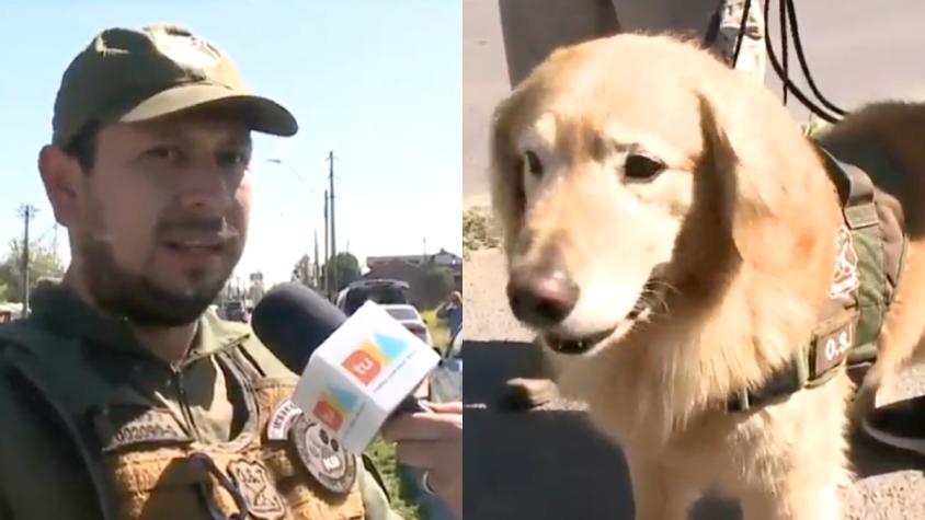 El emotivo momento que vivió el panel de Tu Día ante la despedida del perro policial Flipper