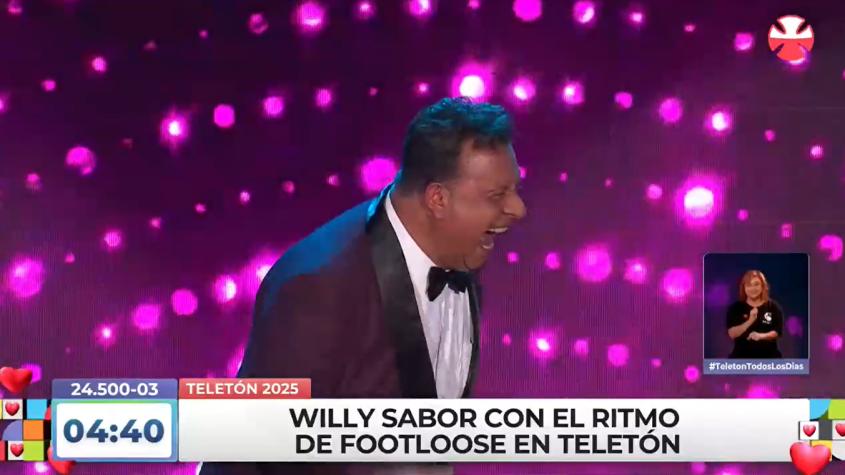 Willy Sabor prendió el escenario con homenaje a Footloose en la Teletón 2025