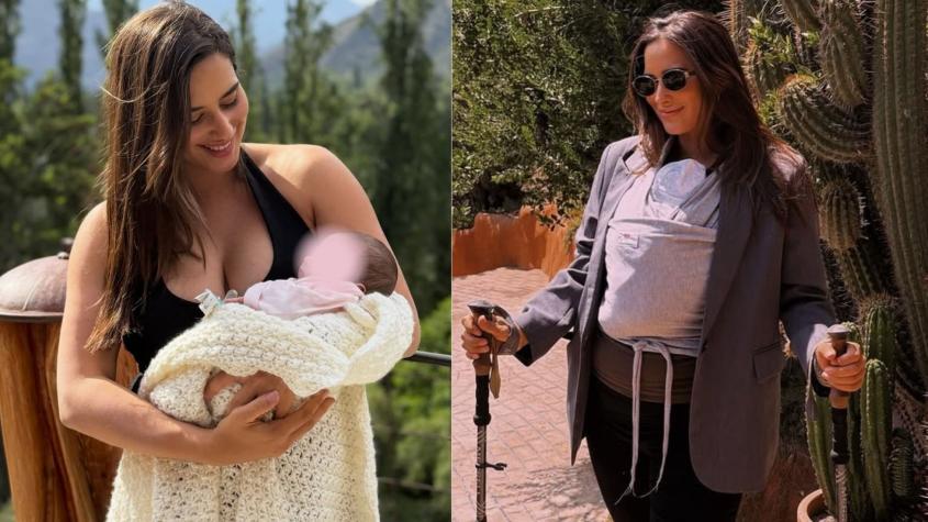 Melina Noto revela por qué usa bastones a días del nacimiento de su hija Alanna con Pangal