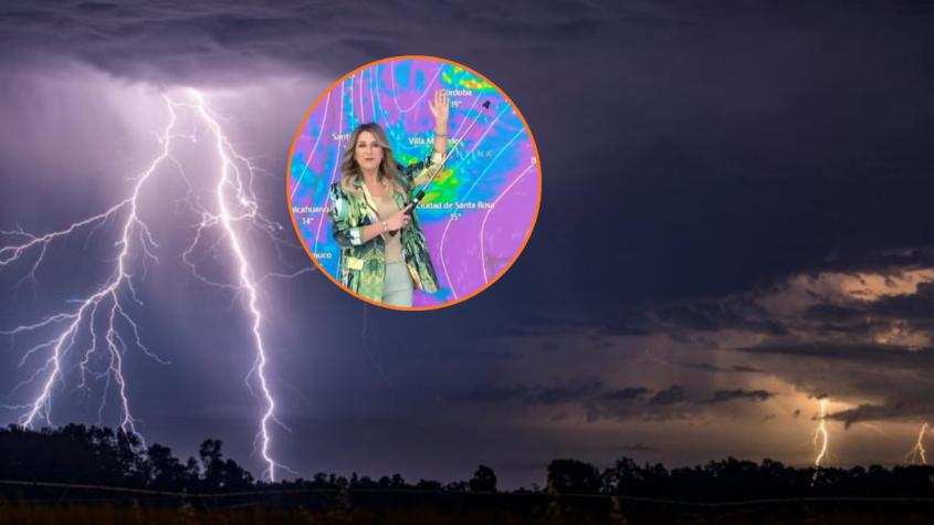 Con fuertes vientos y truenos: Michelle Adam anuncia lluvias para esta semana en la Región Metropolitana