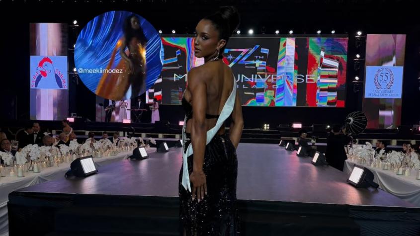 Candidata a Miss Universo 2025 sufrió dramático accidente: cayó del escenario y fue retirada en camilla