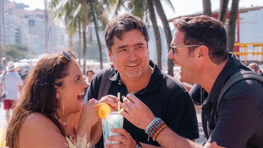 Pamela Leiva sorprende a Pancho Saavedra y Jorge en Brasil: "Vamos a mostrar todos nuestros dotes..."