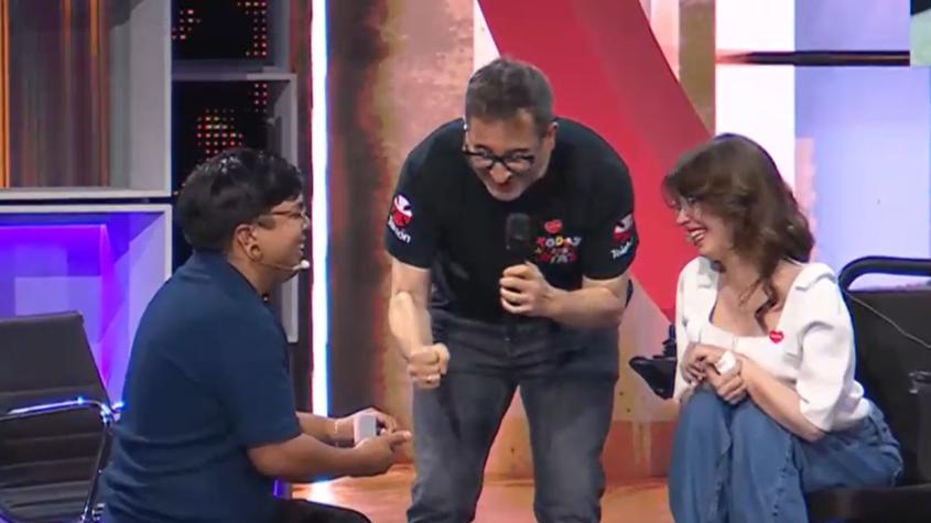 Eduardo Fuentes ofreció la torta: la hermosa pedida de matrimonio a expaciente de la Teletón