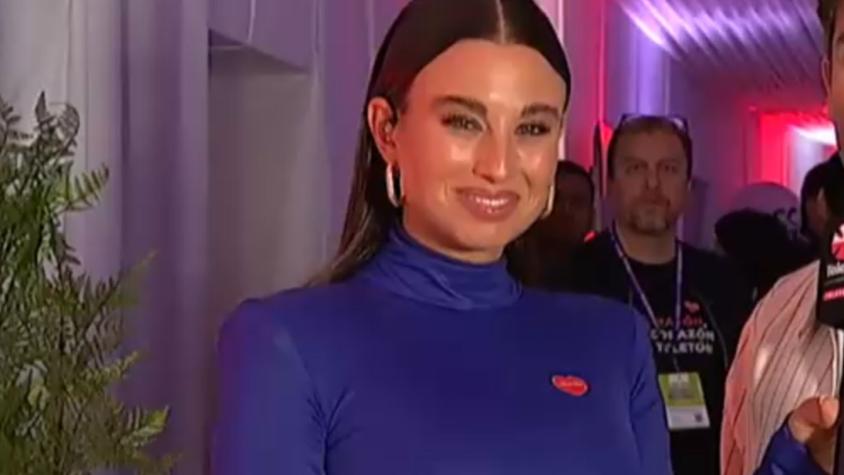 Tita Ureta luce su guatita de embarazo en la Teletón 2025: enterneció a todos en el Estadio Nacional