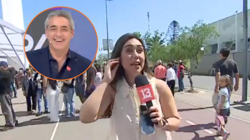 Periodista de Tu Día entrevistó a destacada actriz y no se dio cuenta: "Repe" le avisó desde el estudio