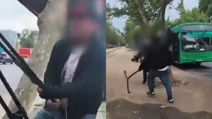 Equipo de Canal 13 fue brutalmente agredido en pleno centro de Santiago: les robaron un celular