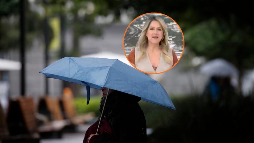 Anuncian lluvias para este fin de semana largo en la Región Metropolitana