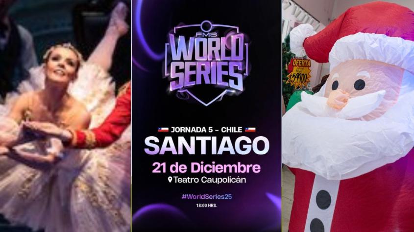 ¿Qué hacer en Santiago este fin de semana? Revisa la cartelera de panoramas para este 19, 20 y 21 de diciembre