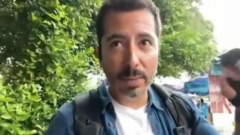 Periodista de Tu Día vive tenso momento en frontera de Venezuela: "Mucha gente ofuscada por mi presencia"